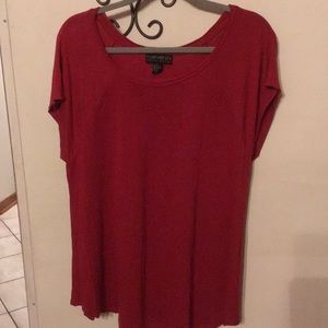 Sleeveless women’s blouse terra-cotta color size L